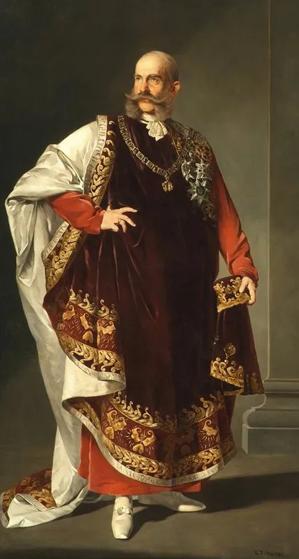 Kaiser Franz Joseph I Im Ornat Des Ordens Vom Goldenen Vlies