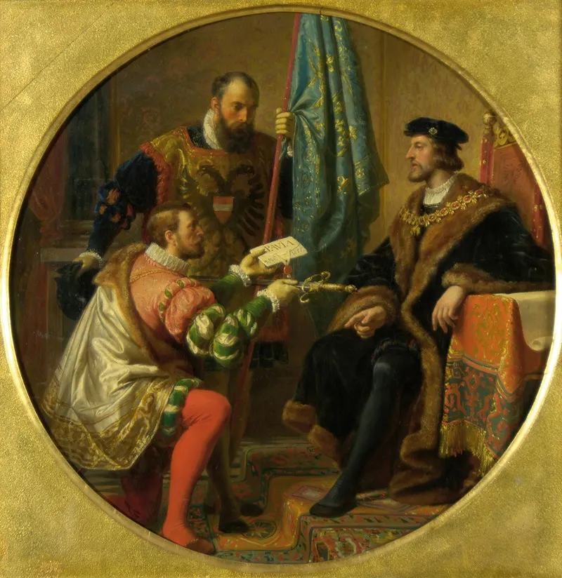 Kaiser Karl V Und Konig Franz I Bei Pavia 1525