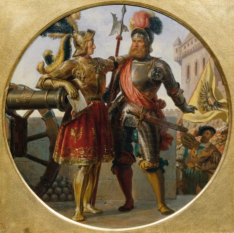 Kaiser Maximilian I Und Georg Von Frundsberg