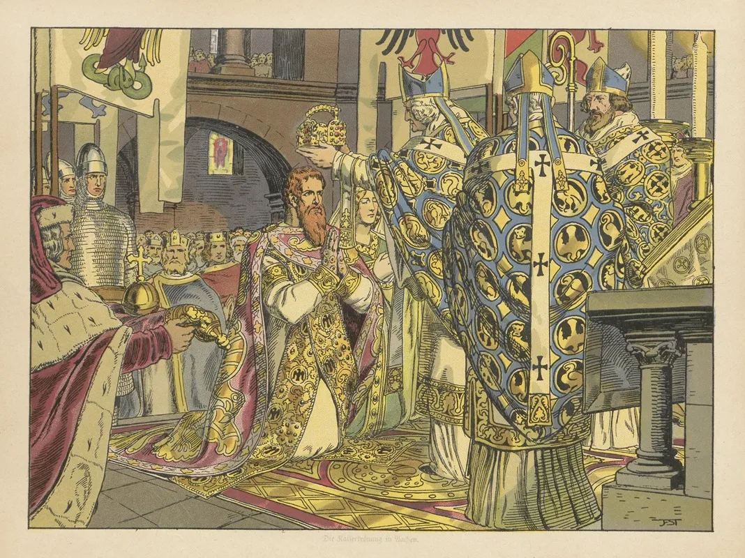 Kaiser Rotbart Pl 03 Wall Art by Franz Stassen - High-Resolution Digital Print