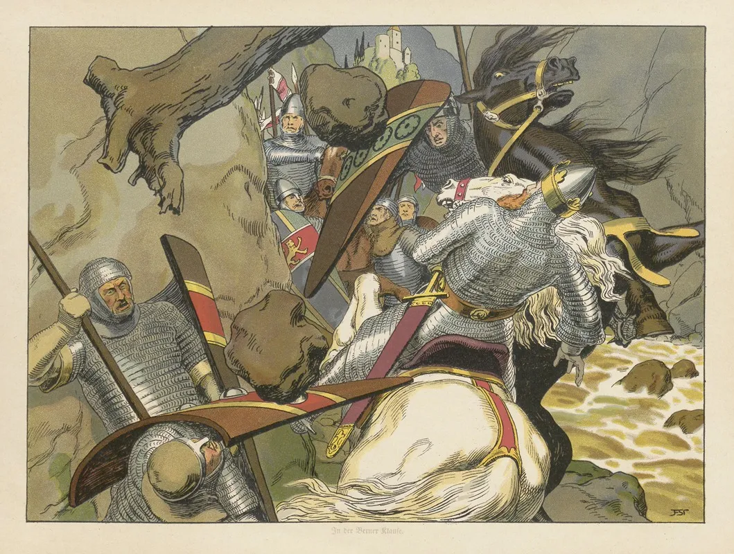 Kaiser Rotbart Pl 04 Wall Art by Franz Stassen - High-Resolution Digital Print