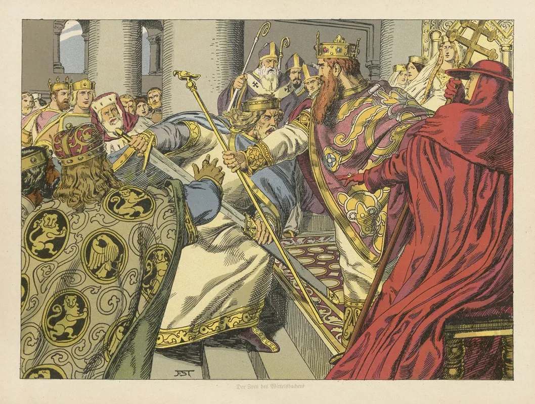 Kaiser Rotbart Pl 05 Wall Art by Franz Stassen - High-Resolution Digital Print