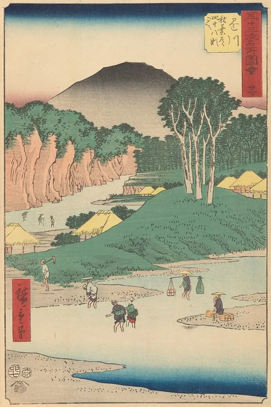 Kakegawa Wall Art by Utagawa Hiroshige - High-Resolution Digital Print