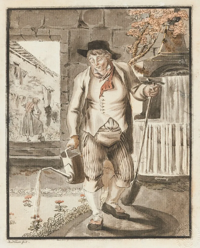 Kalender Jahreszeiten Fruhling Wall Art by Johann Georg Volmar - High-Resolution Digital Print