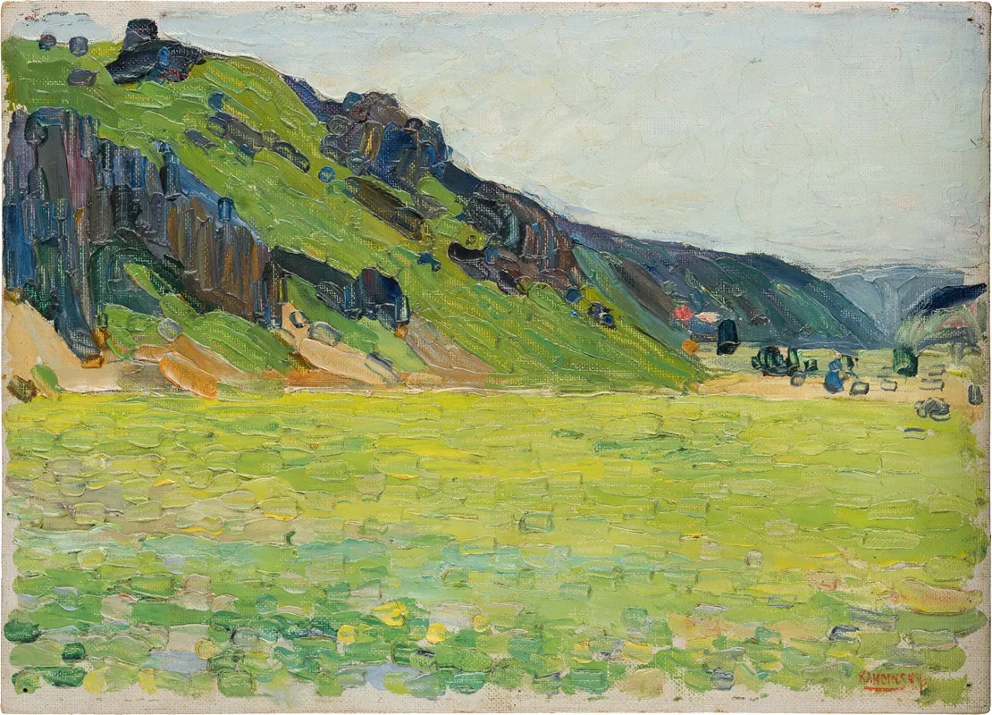 Kallmunz Light Green Mountains Wall Art by Wassily Kandinsky - High-Resolution Digital Print