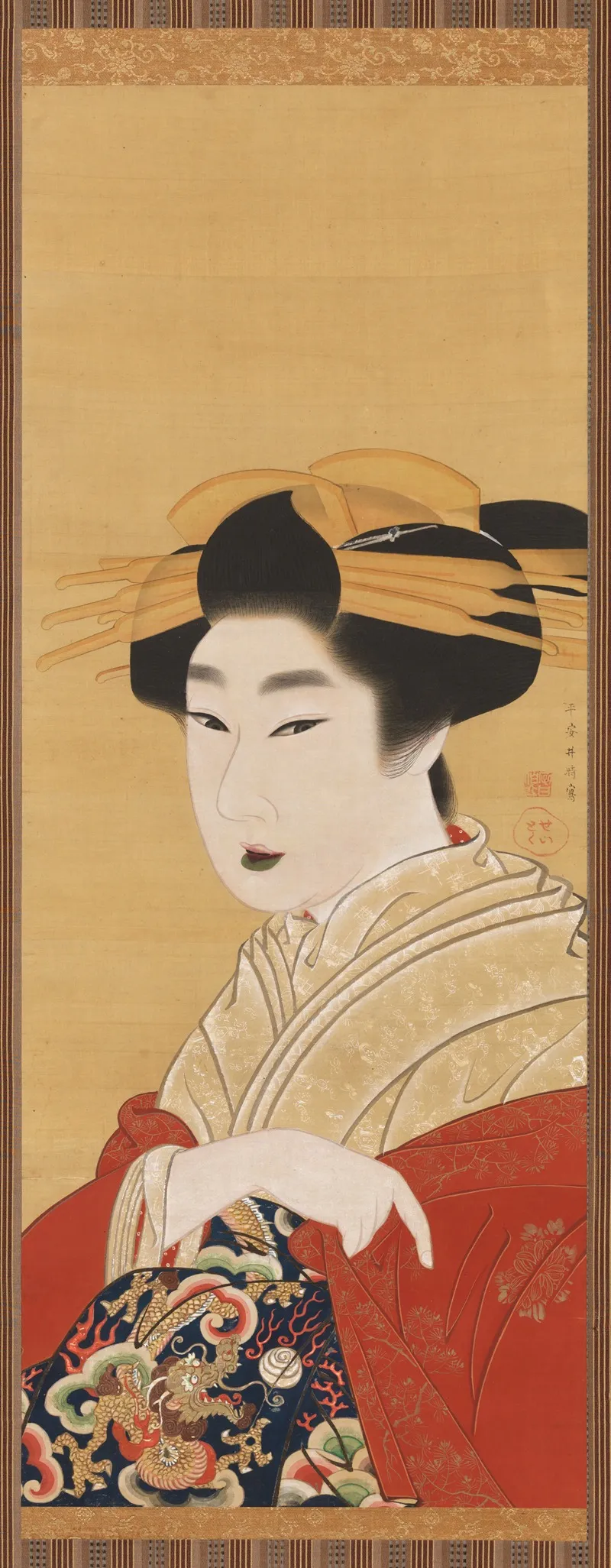 Kamigata Beauty Wall Art by Seitoku Gion  - High-Resolution Digital Print