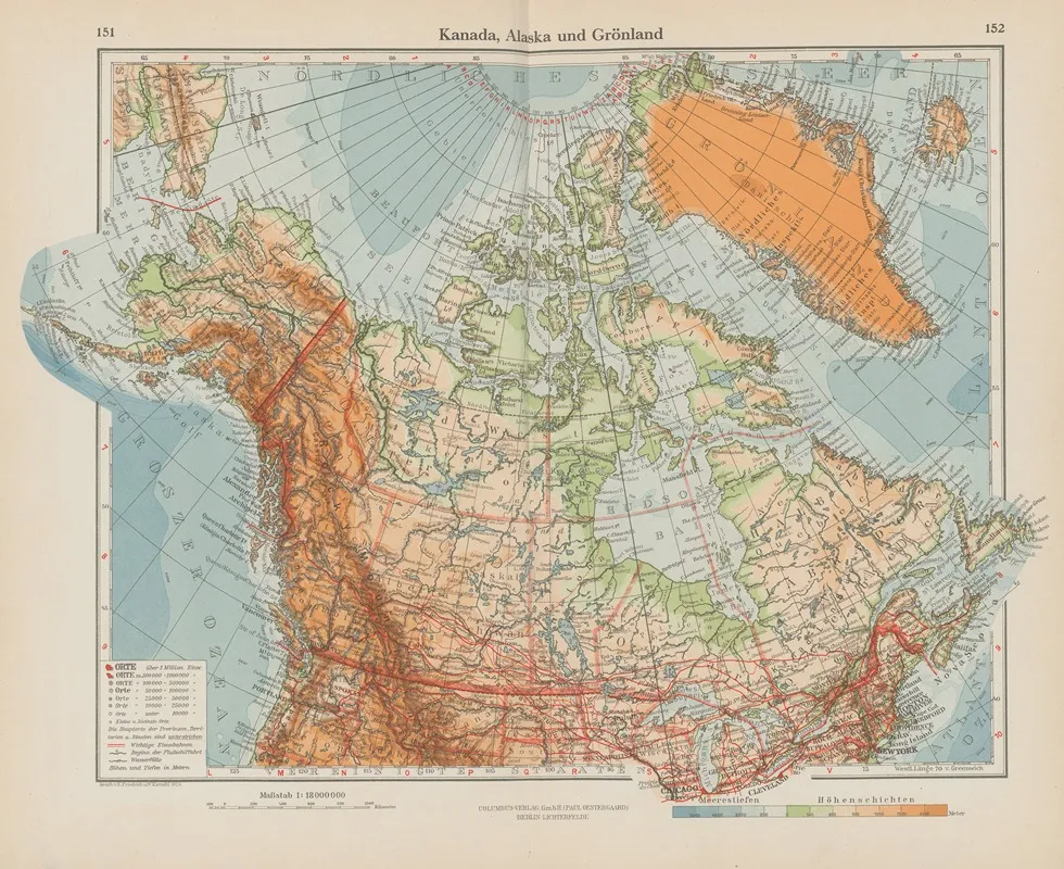 Kanada Alaska Und Gronland Wall Art by Ernst Friedrich - High-Resolution Digital Print