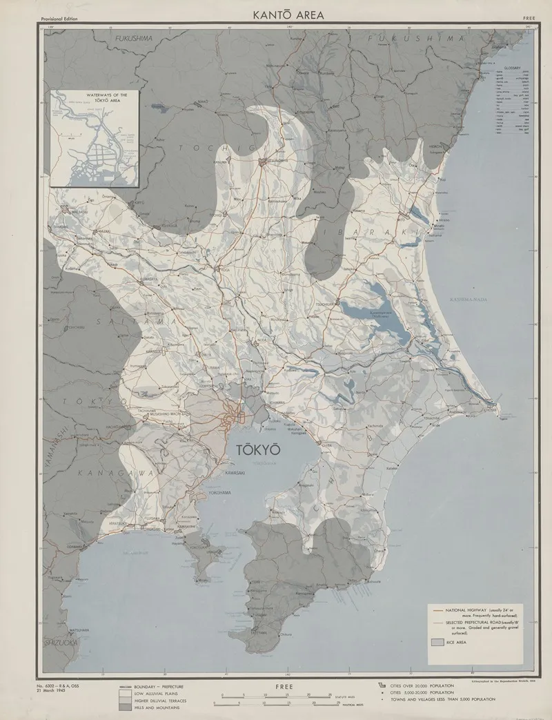 Kanto Area Wall Art by Office of Strategic Services - High-Resolution Digital Print