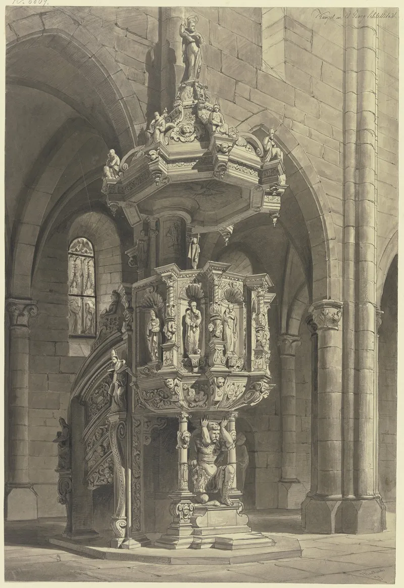 Kanzel In St Georg In Schlettstadt