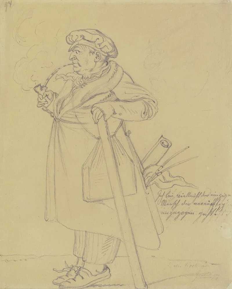 Karikatur Des Malers Joseph Anton Koch