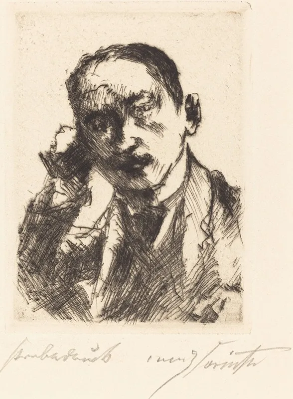 Karl Schwarz Bildnis K S Wall Art by Lovis Corinth - High-Resolution Digital Print