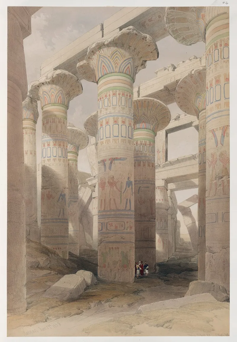 Karnac Karnak Nov 29th 1838 2 Wall Art by David Roberts - High-Resolution Digital Print
