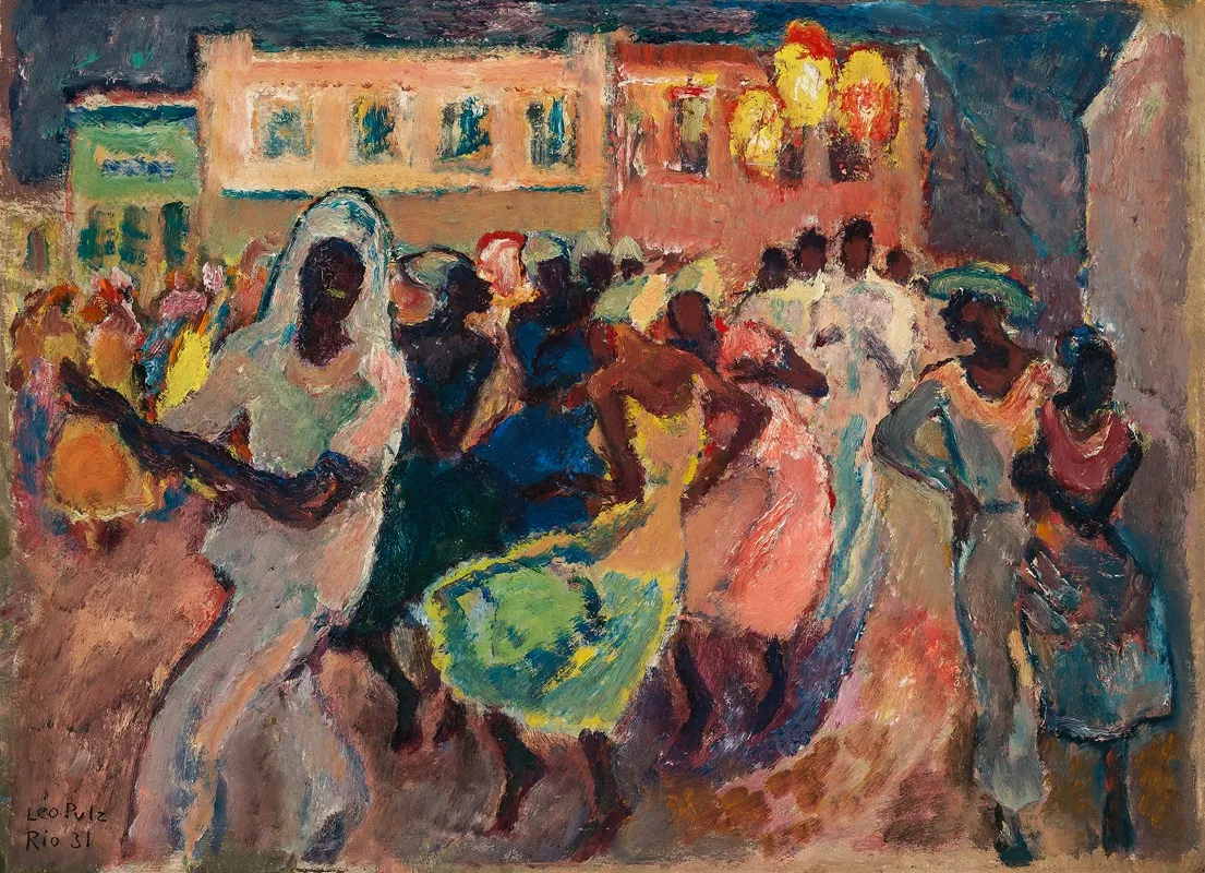 Karneval In Rio Wall Art by Leo Putz - High-Resolution Digital Print