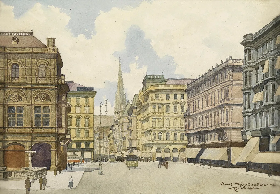 Karntnerstrase 2 Wall Art by Franz Hoffelner - High-Resolution Digital Print