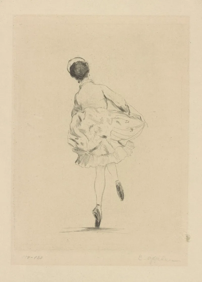 Karsavina In Polka Iii Von Hinten Wall Art by Ernst Oppler - High-Resolution Digital Print
