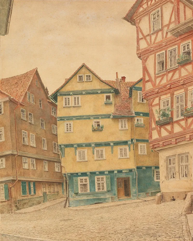 Kassel Fuldagasse Wall Art by Johann Peter Foerster - High-Resolution Digital Print
