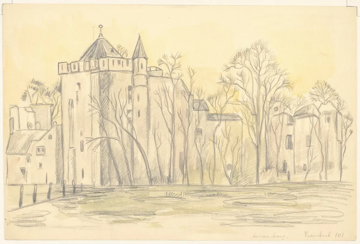 Kasteel Assumburg Te Heemskerk Wall Art by Julia Giesberts - High-Resolution Digital Print
