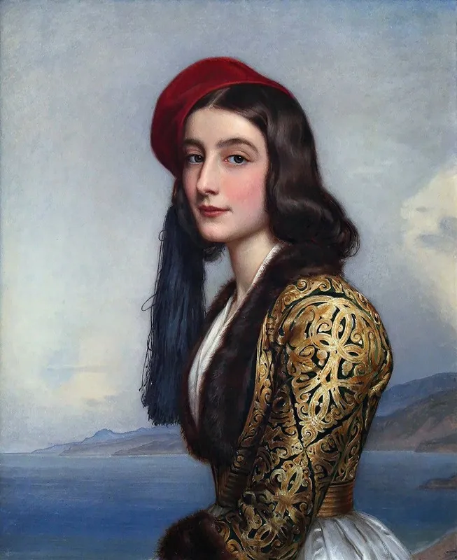 Katerina Rosa Botsaris Wall Art by Joseph Karl Stieler - High-Resolution Digital Print