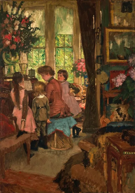Kathleen Newton At The Piano Wall Art by James Tissot - High-Resolution Digital Print