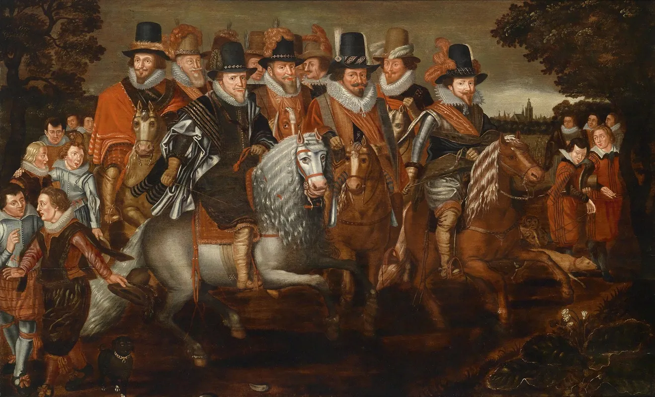 Kavalkade Der Prinzen Von Nassau Wall Art by Adriaen Pietersz van de Venne (follower) - High-Resolution Digital Print