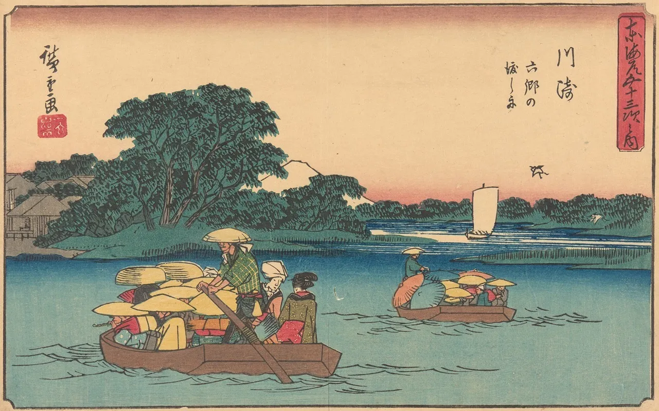Kawasaki 2 Wall Art by Utagawa Hiroshige - High-Resolution Digital Print