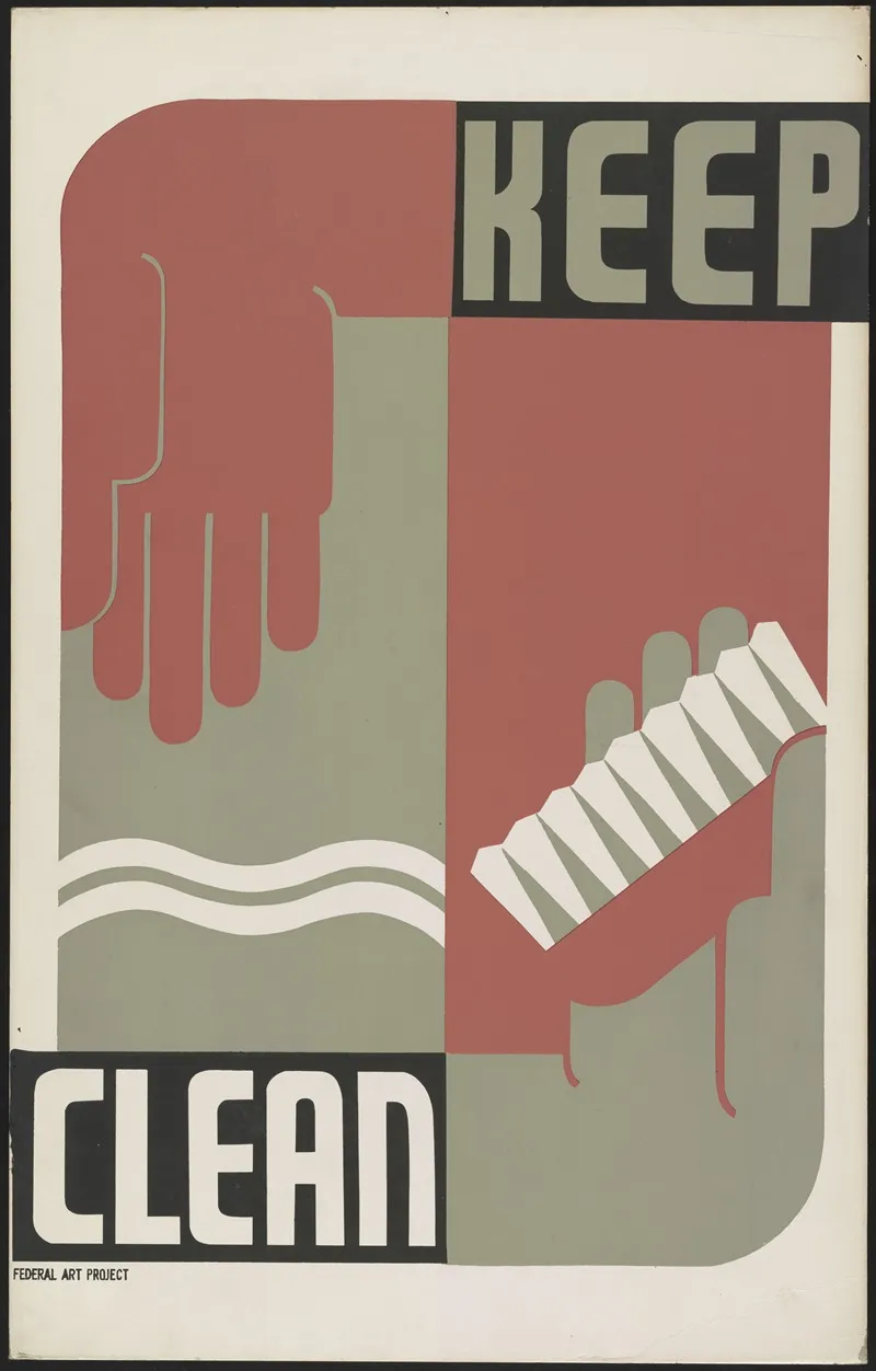 Keep Clean Wall Art by Erik Hans Krause - High-Resolution Digital Print