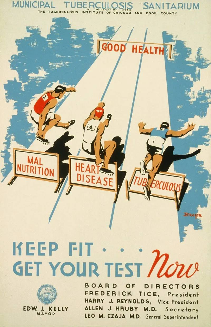 Keep Fit Get Your Test Now Wall Art by Kreger - High-Resolution Digital Print