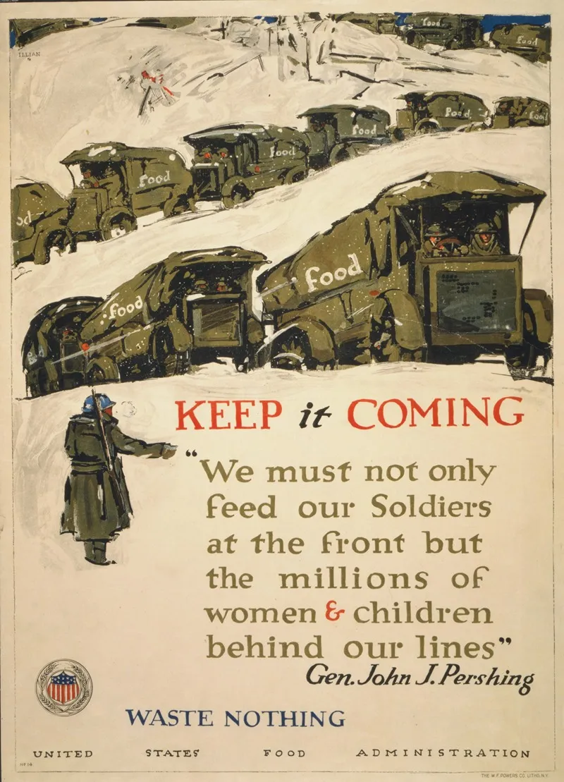 Keep It Coming Waste Nothing Wall Art by George Illian - High-Resolution Digital Print