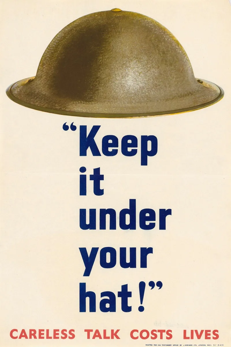 Keep It Under Your Hat Careless Talk Costs Lives