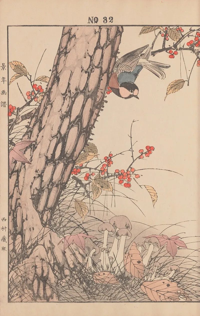 Keinen Kacho Gafu Pl 035 Wall Art by Imao Keinen - High-Resolution Digital Print