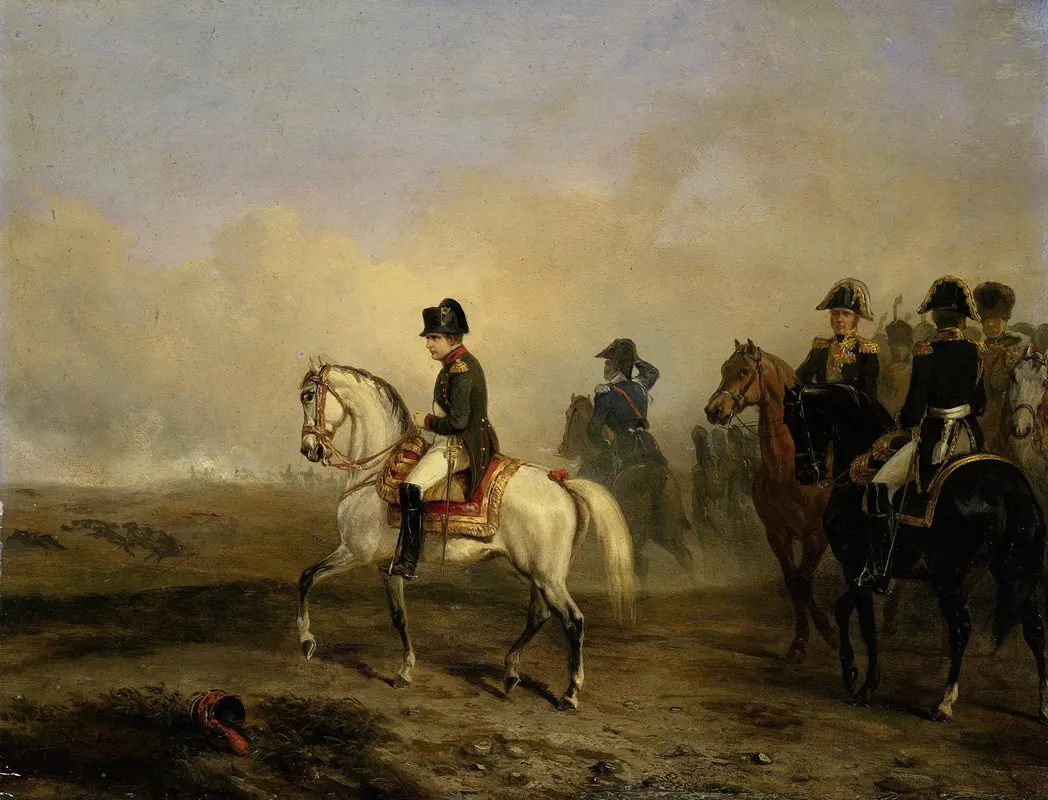 Keizer Napoleon I En Zijn Staf Te Paard