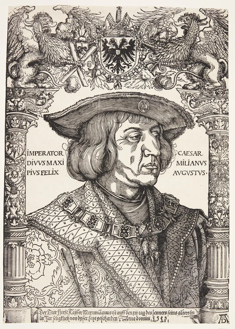 Kejser Maximilian I Wall Art by Hans Weiditz II - High-Resolution Digital Print
