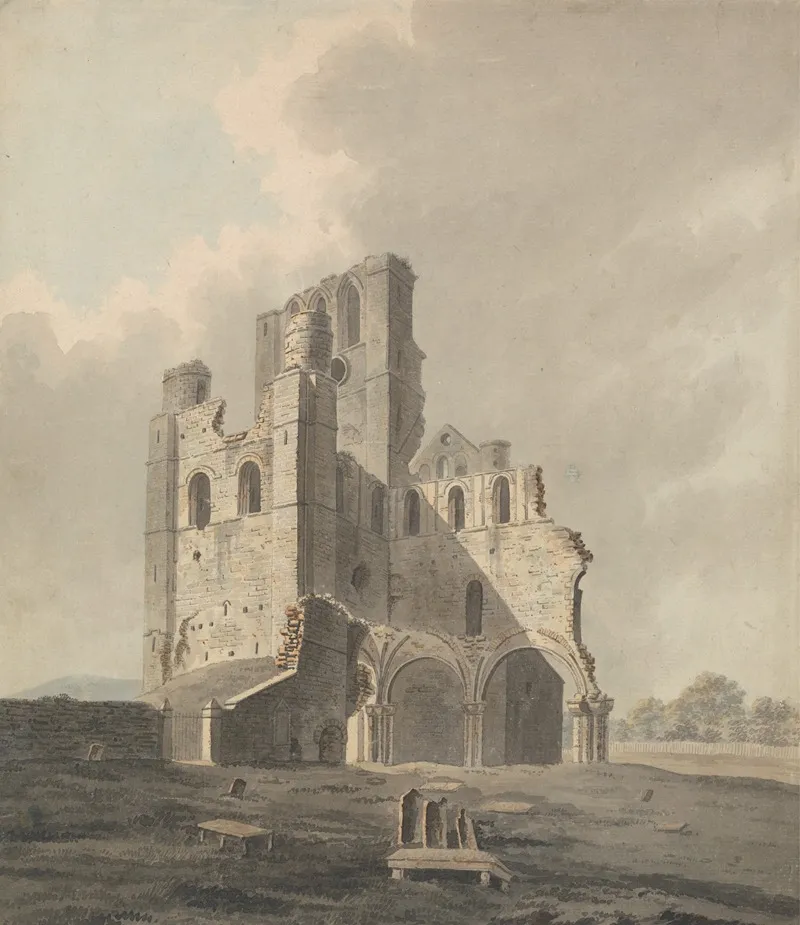 Kelso Monastery Scotland Wall Art by John Roe of Warwick - High-Resolution Digital Print