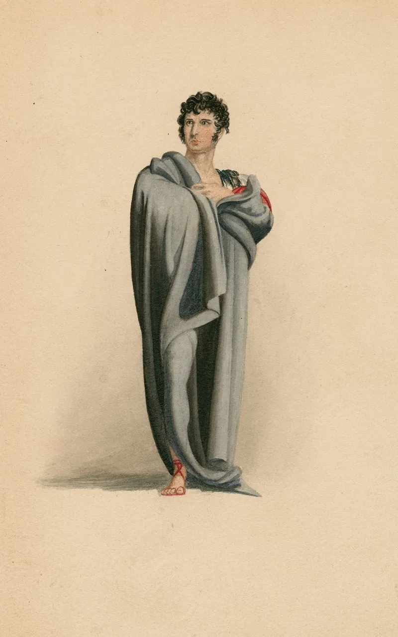Kemble As Coriolanus In Shakespeares Coriolanus Wall Art by George Perfect Harding - High-Resolution Digital Print