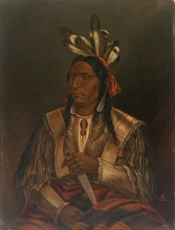 Keokuk The Watchful Fox Junior Wall Art by Antonio Zeno Shindler - High-Resolution Digital Print