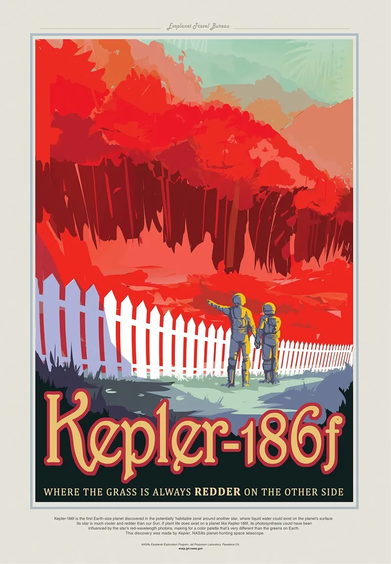 Kepler186f Wall Art by NASA - High-Resolution Digital Print
