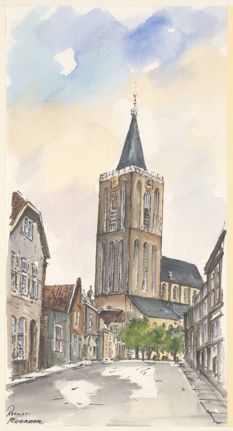 Kerk En Omgeving Wall Art by Bob Brobbel - High-Resolution Digital Print