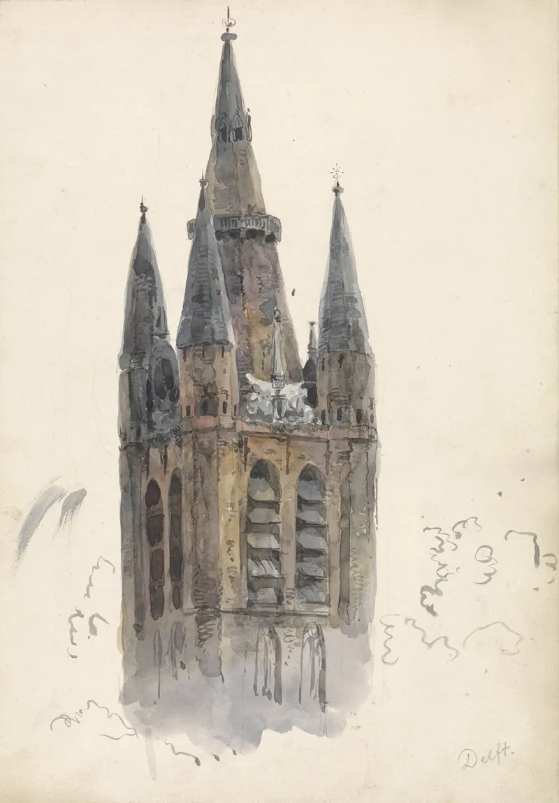 Kerktoren Te Delft