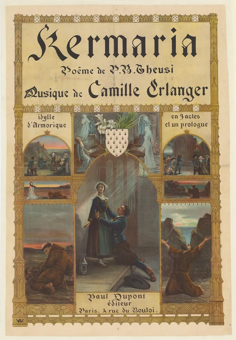 Kermaria Poeme De P B Gheusi Musique De Camille Erlanger Wall Art by Anonymous - High-Resolution Digital Print