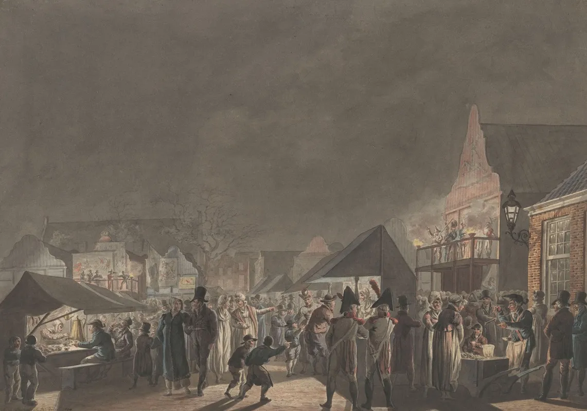 Kermis Op De Botermarkt Te Amsterdam