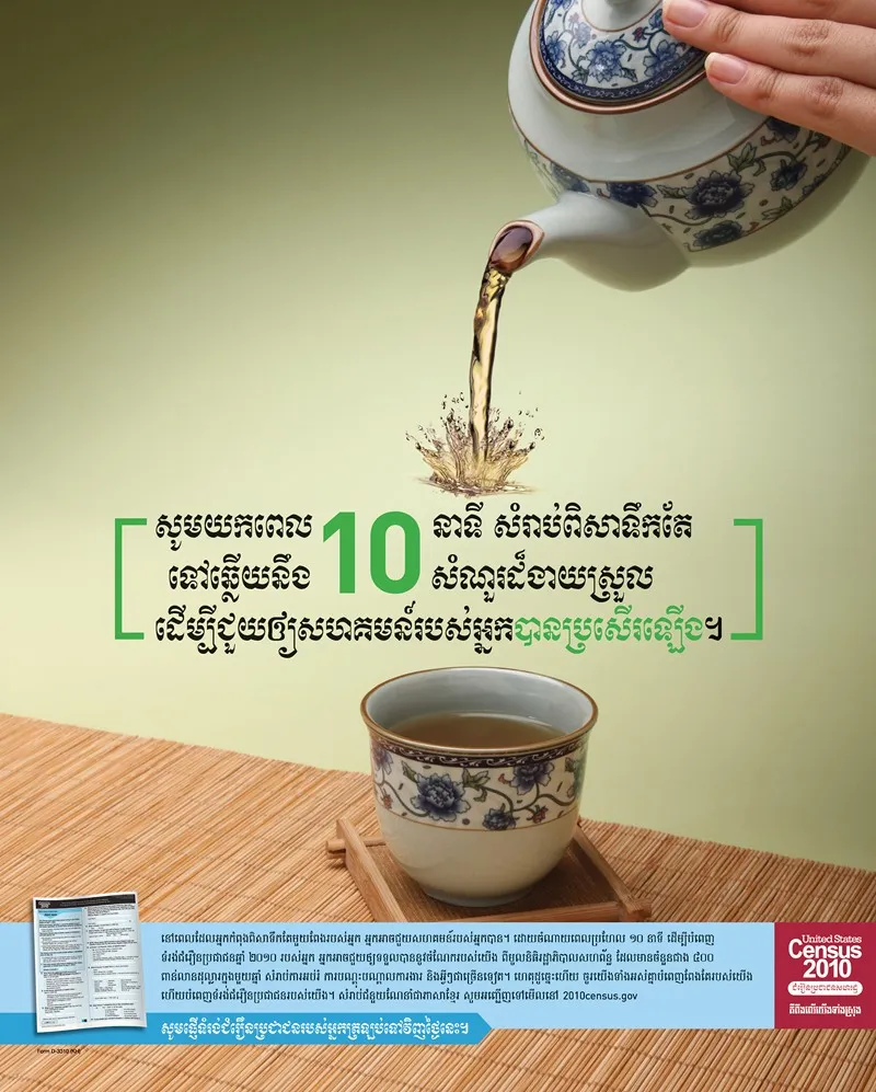 Khmer Action Poster by Bureau of the Census - High-Resolution Digital Print