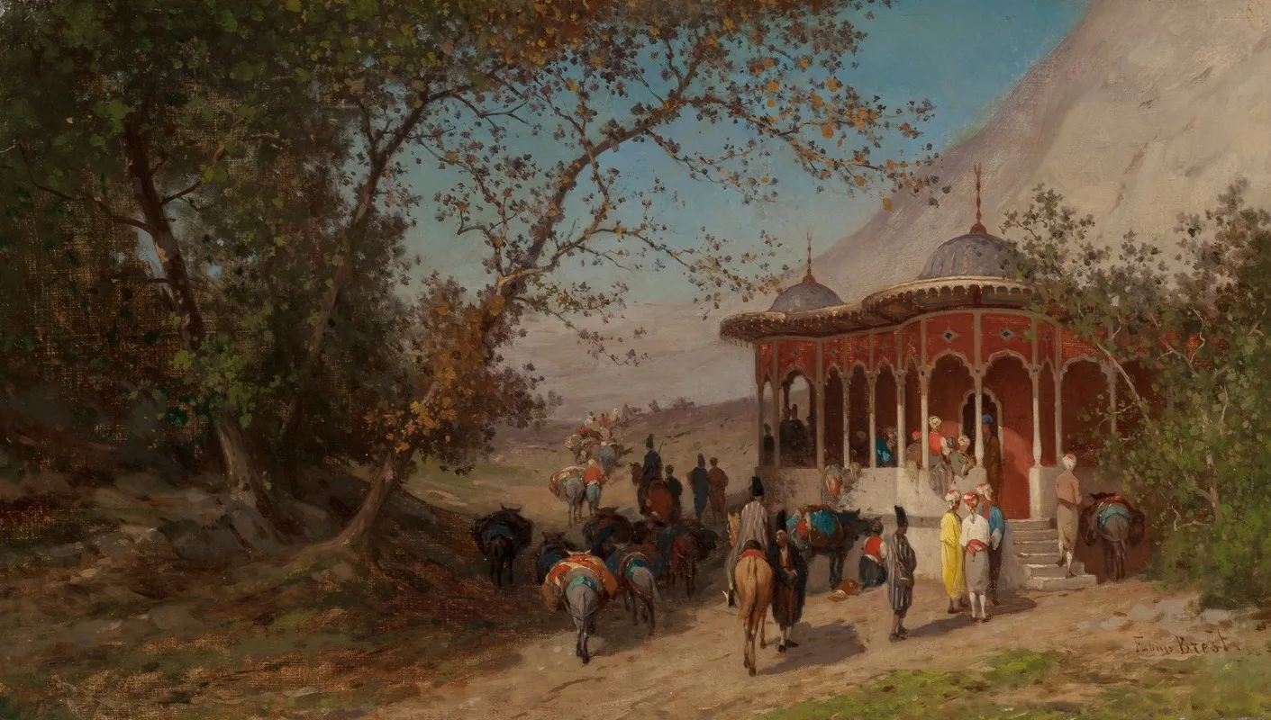 Kief Sur La Route De Kerrassunde A Amassia Asie Mineure Wall Art by Germain Fabius Brest - High-Resolution Digital Print