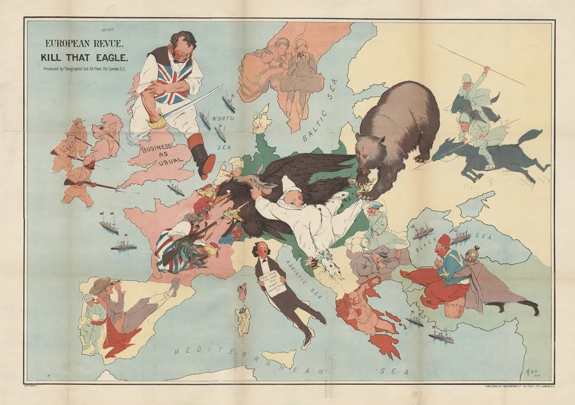 Kill That Eagle Wall Art by John Henry Amschewitz - High-Resolution Digital Print
