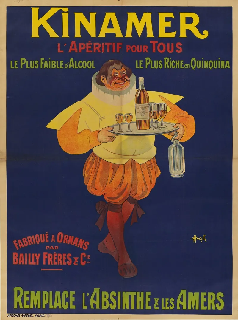 Kinamer Laperitif Pour Tous Wall Art by Marcellin Auzolle - High-Resolution Digital Print