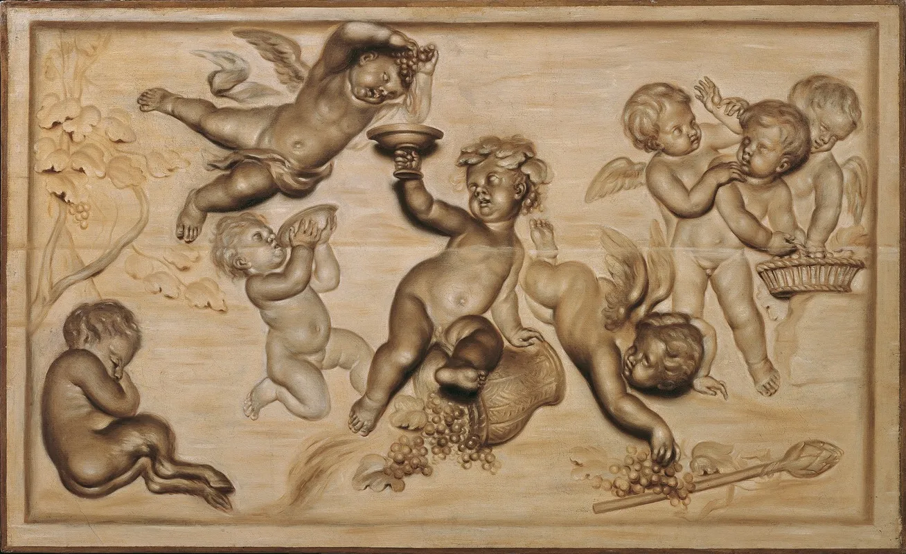 Kinderbacchanal Wall Art by Caspar Franz Sambach - High-Resolution Digital Print