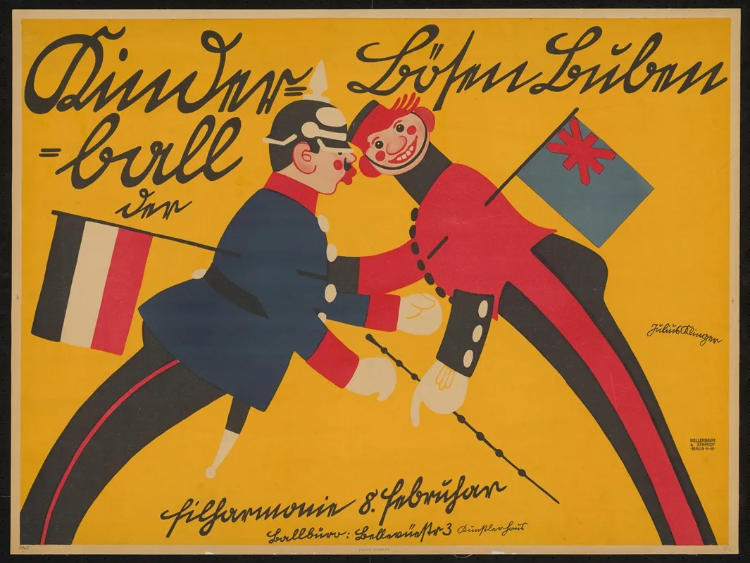 Kinderball Der Bosen Buben 5 Wall Art by Julius Klinger - High-Resolution Digital Print