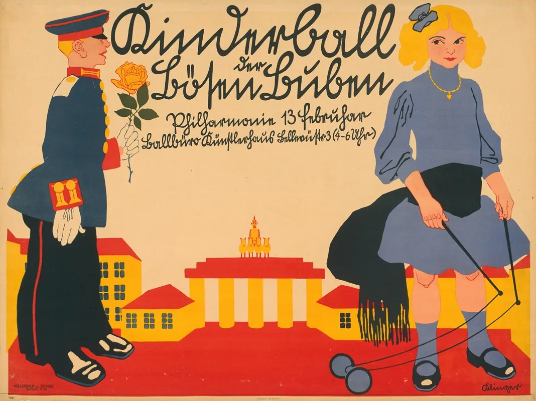 Kinderball Der Bosen Buben 6 Wall Art by Julius Klinger - High-Resolution Digital Print