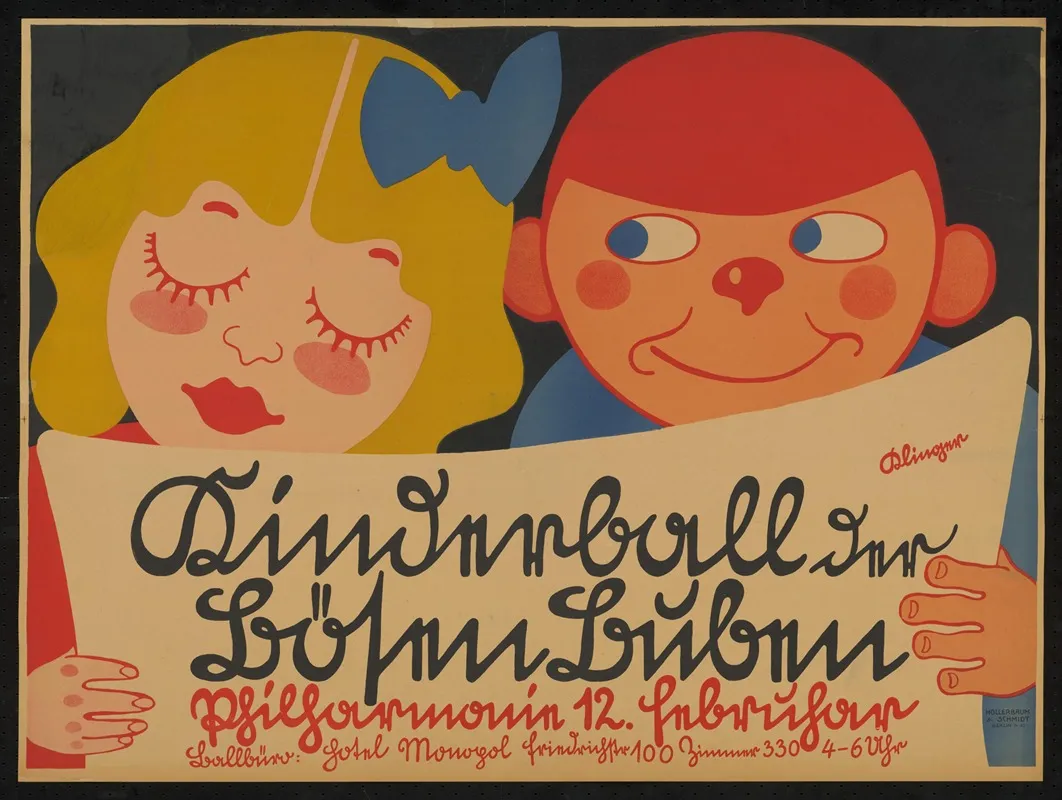 Kinderball Der Bosen Buben 7 Wall Art by Julius Klinger - High-Resolution Digital Print