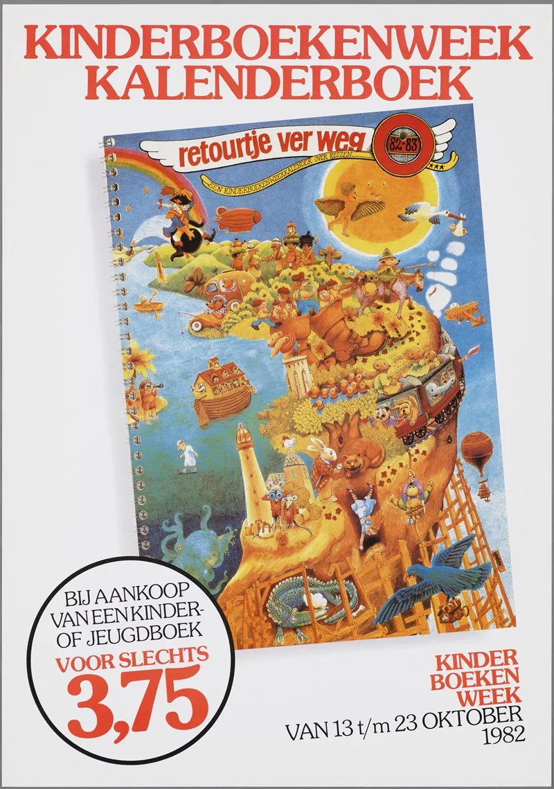 Kinderboekenweek Kalenderboek Retourtje Ver Weg Wall Art by CPNB - High-Resolution Digital Print