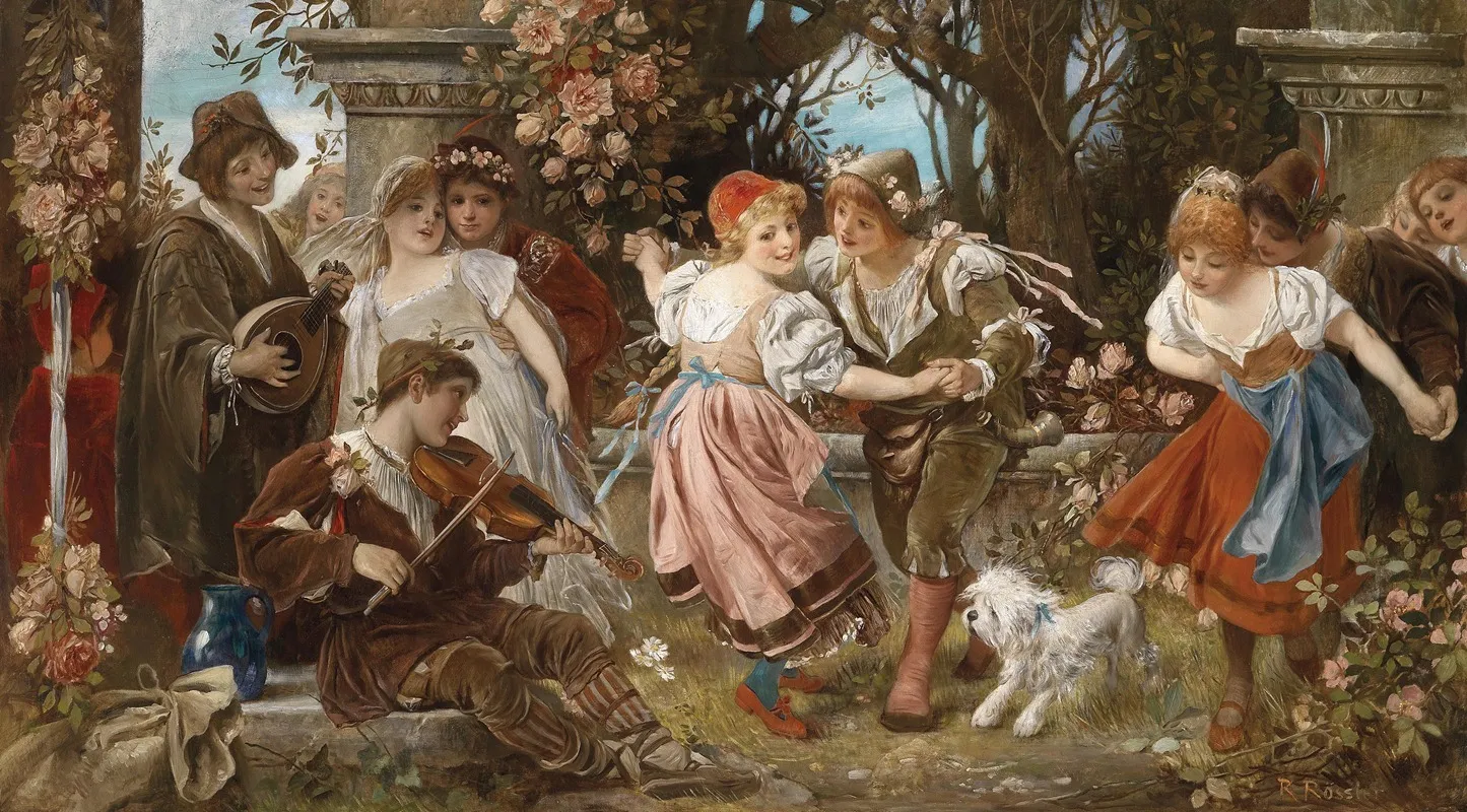 Kinderreigen 2 Wall Art by Rudolf Rössler - High-Resolution Digital Print